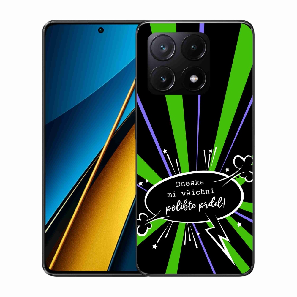 Gelový kryt mmCase na Xiaomi Poco X6 Pro 5G - vtipný text 15 černé pozadí