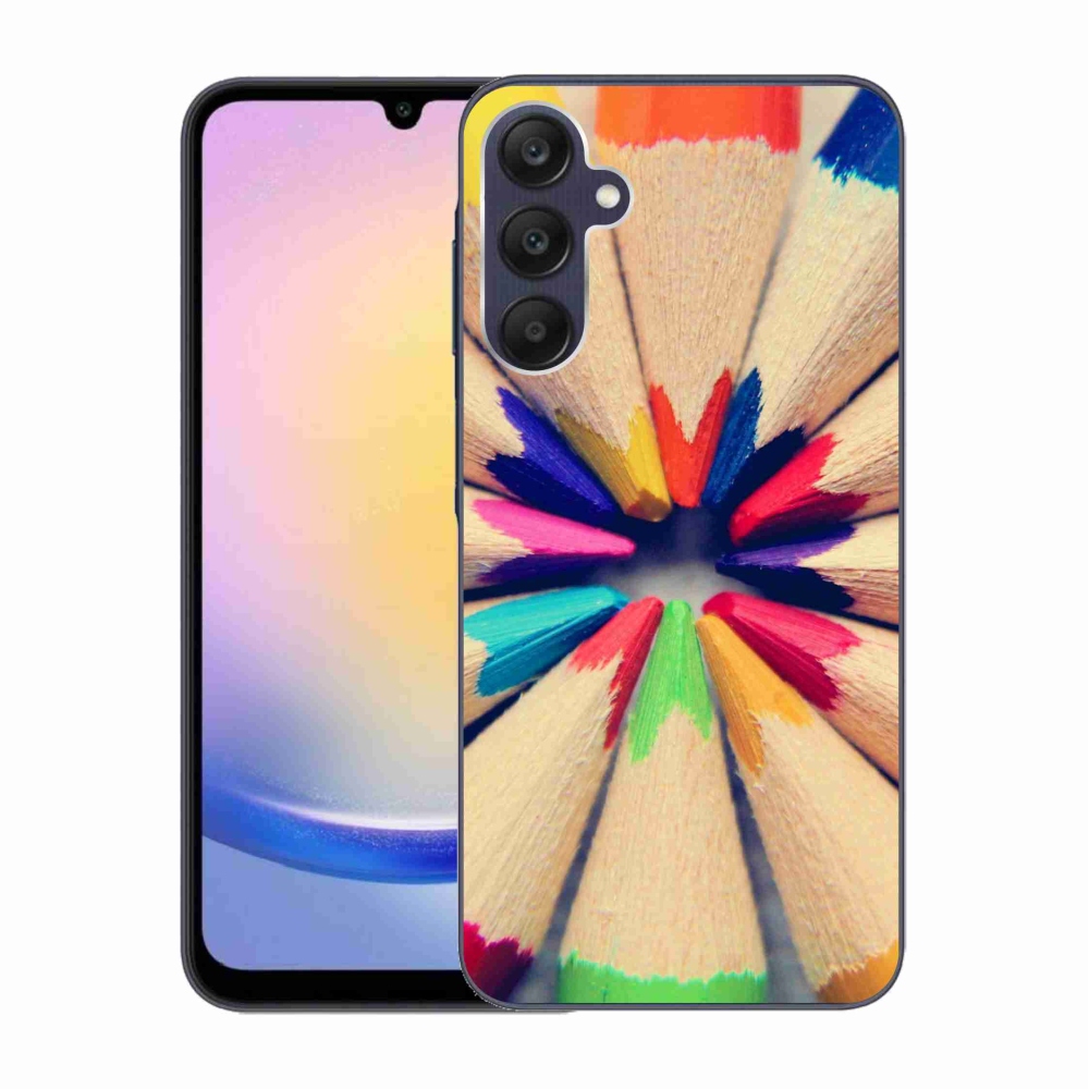 Gelový kryt mmCase na Samsung Galaxy A25 5G - pastelky 