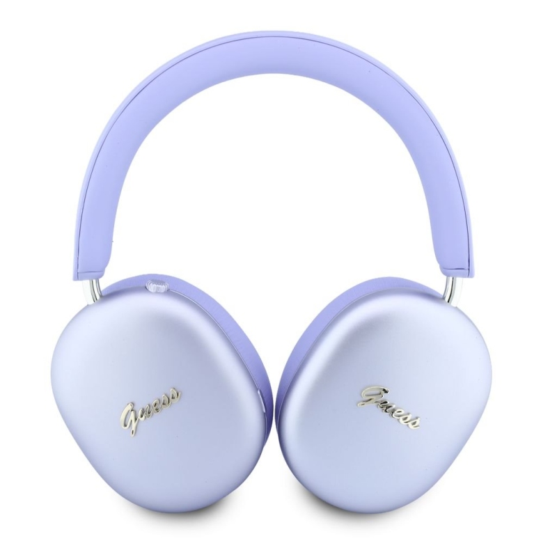 Guess Metallic Script Logo ENC Bezdrátová Sluchátka Purple