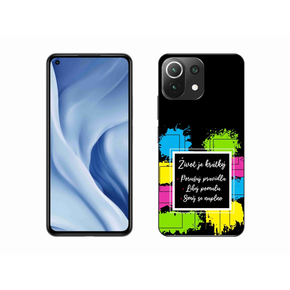 Gelový kryt mmCase na Xiaomi Mi 11 Lite 4G/5G - citát 5 černé pozadí