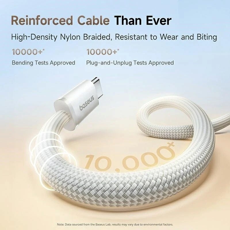 Baseus Dynamic 4 Pro Series Datový Kabel USB-C - USB-C 100W 1m Moon White