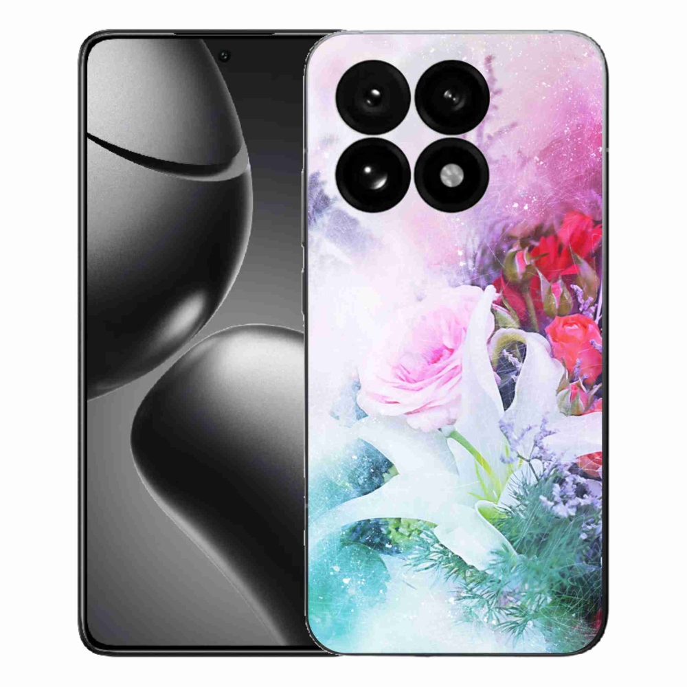 Gelový kryt mmCase na Xiaomi 15T - květiny 4