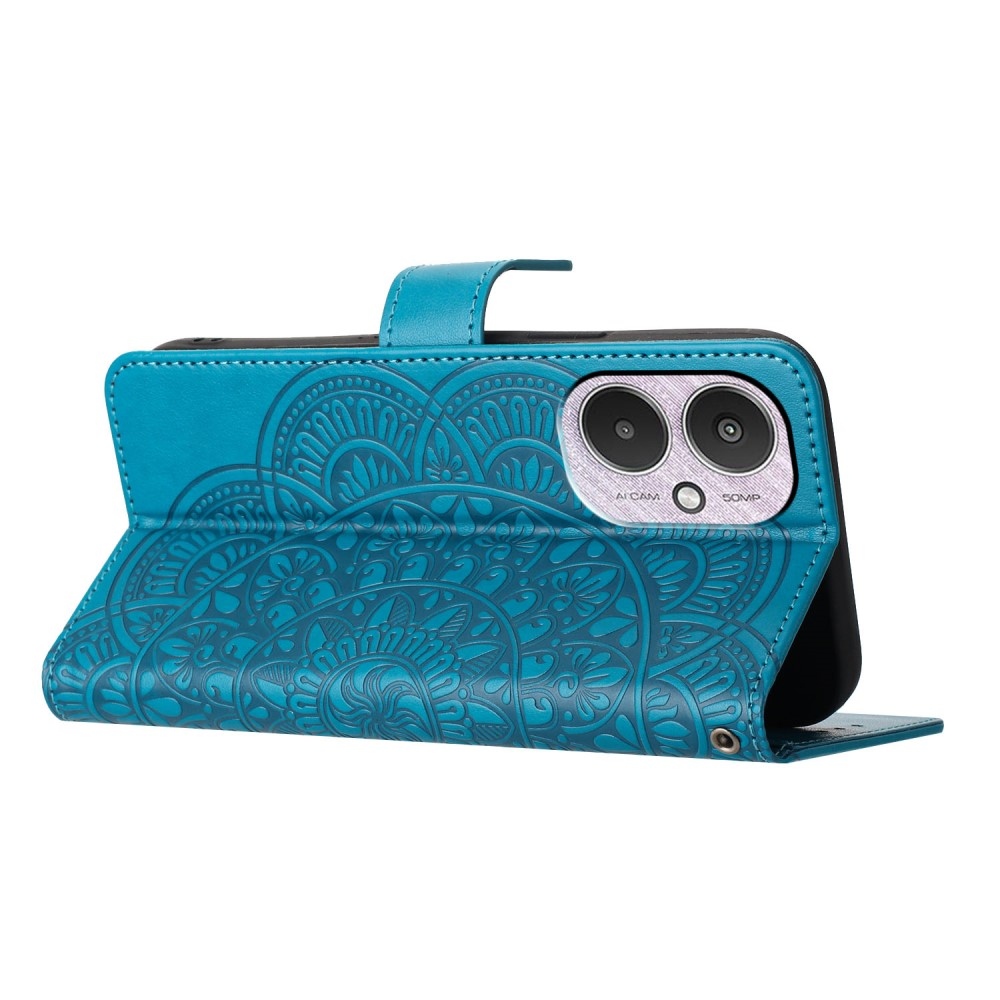 Mandala knížkové pouzdro na Xiaomi Redmi 13C 5G - modré