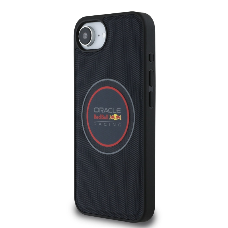 Red Bull PU Leather Red Ring MagSafe Zadní Kryt pro iPhone 16e Navy