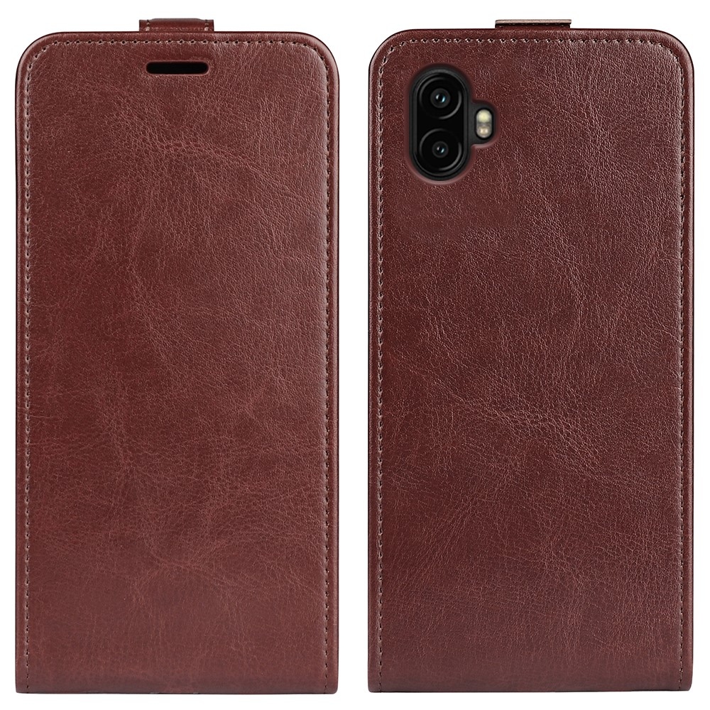 Vertical knížkové pouzdro na Samsung Galaxy Xcover 7 Pro - hnědé