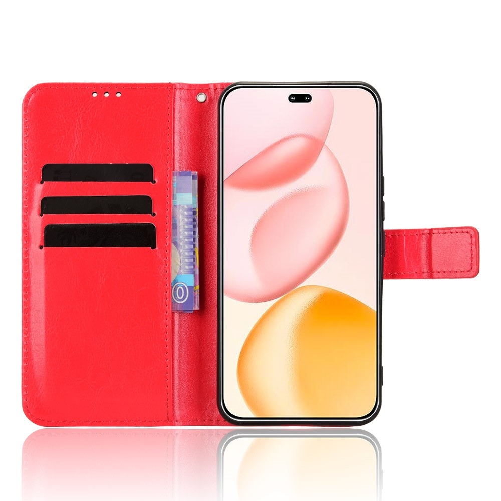 Crazy knížkové pouzdro na Honor 400 Pro - červené