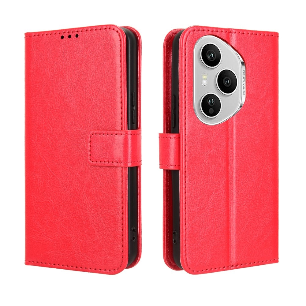 Crazy knížkové pouzdro na Honor 400 Pro - červené