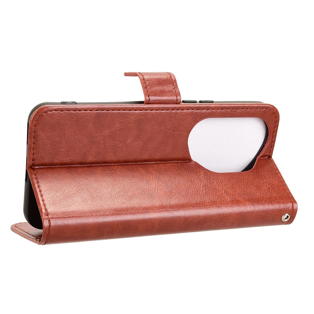 Crazy knížkové pouzdro na Honor 400 Pro - hnědé