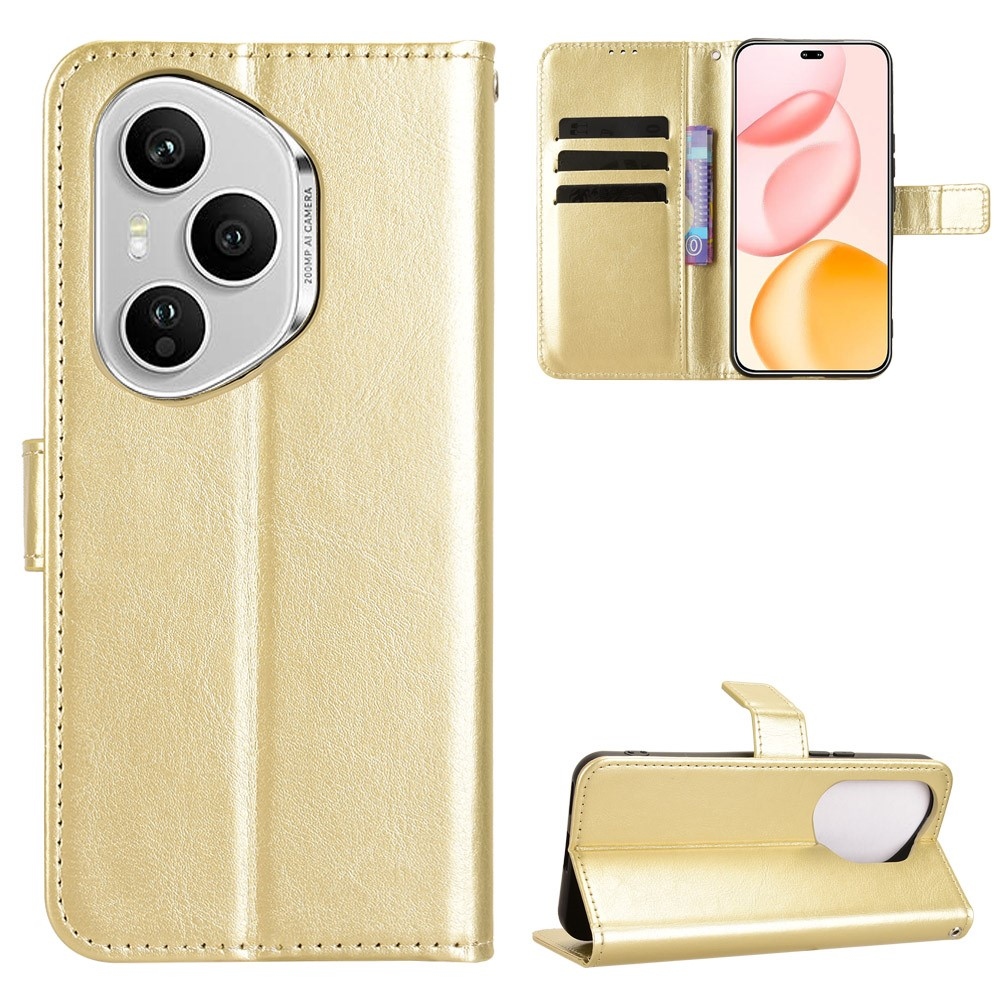 Crazy knížkové pouzdro na Honor 400 Pro - zlaté