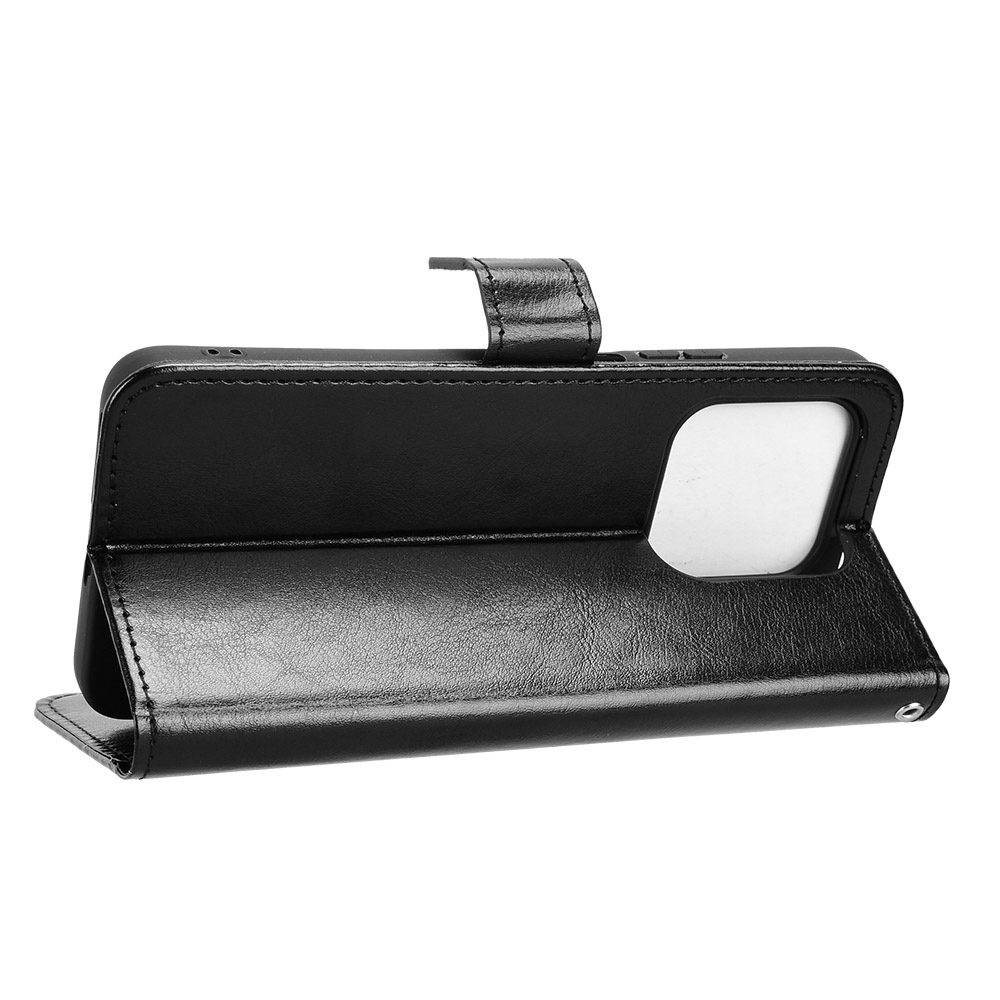 Crazy knížkové pouzdro na Honor 400 Smart 5G/4G/Honor X7d - černé