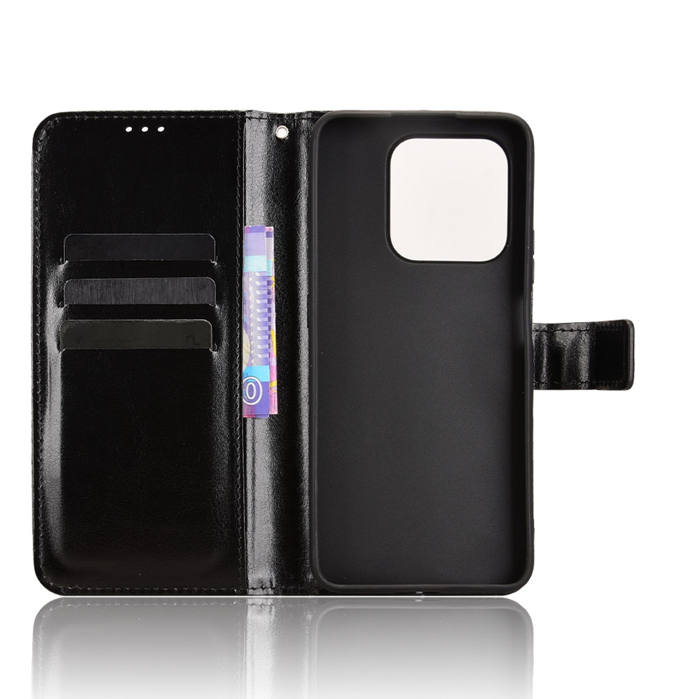 Crazy knížkové pouzdro na Honor 400 Smart 5G/4G/Honor X7d - černé