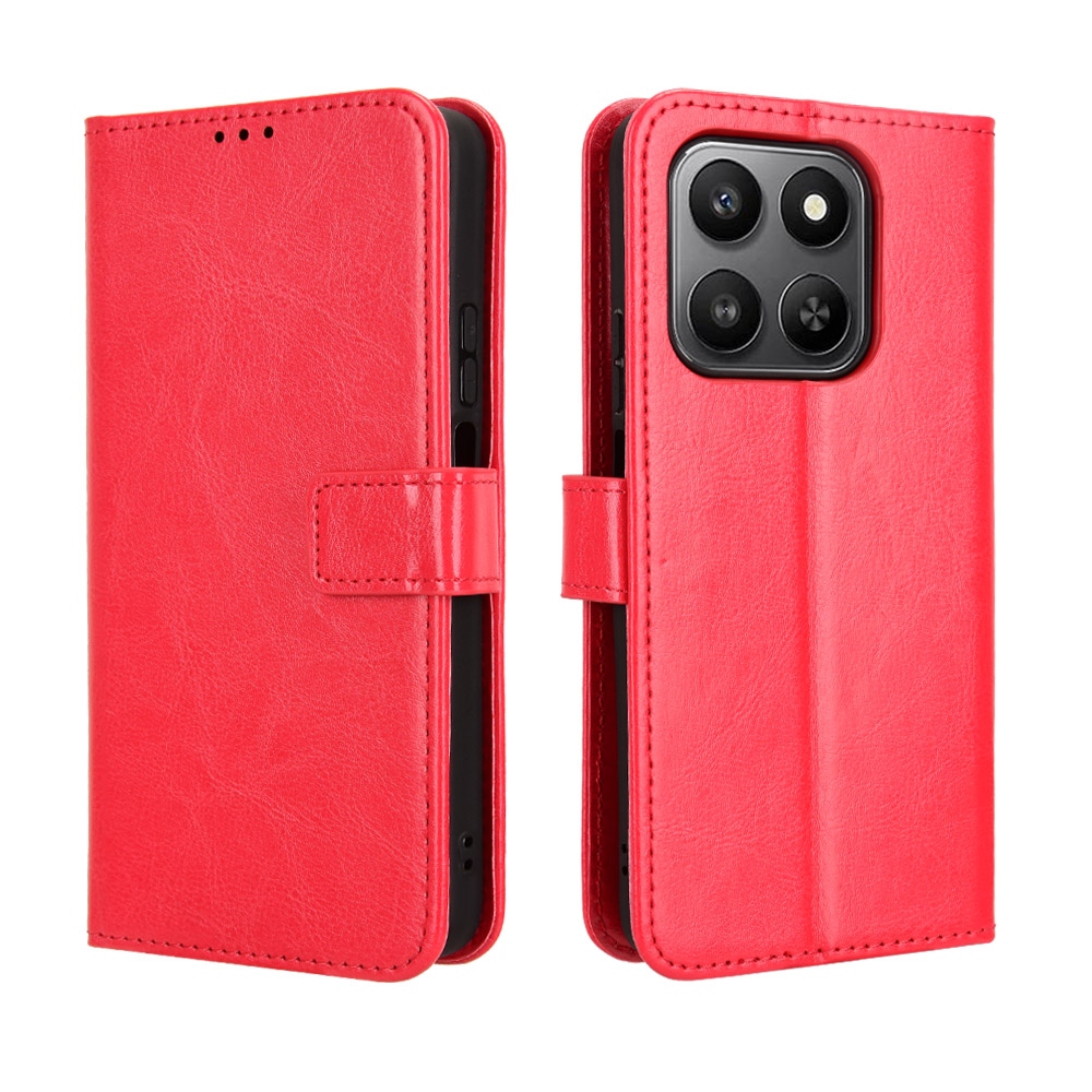 Crazy knížkové pouzdro na Honor 400 Smart 5G/4G/Honor X7d - červené