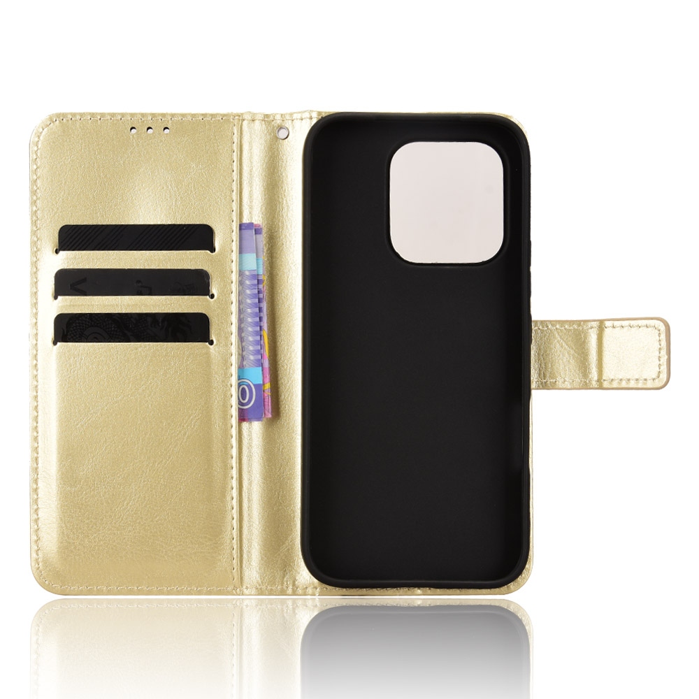 Crazy knížkové pouzdro na Honor 600 Lite 5G - zlaté