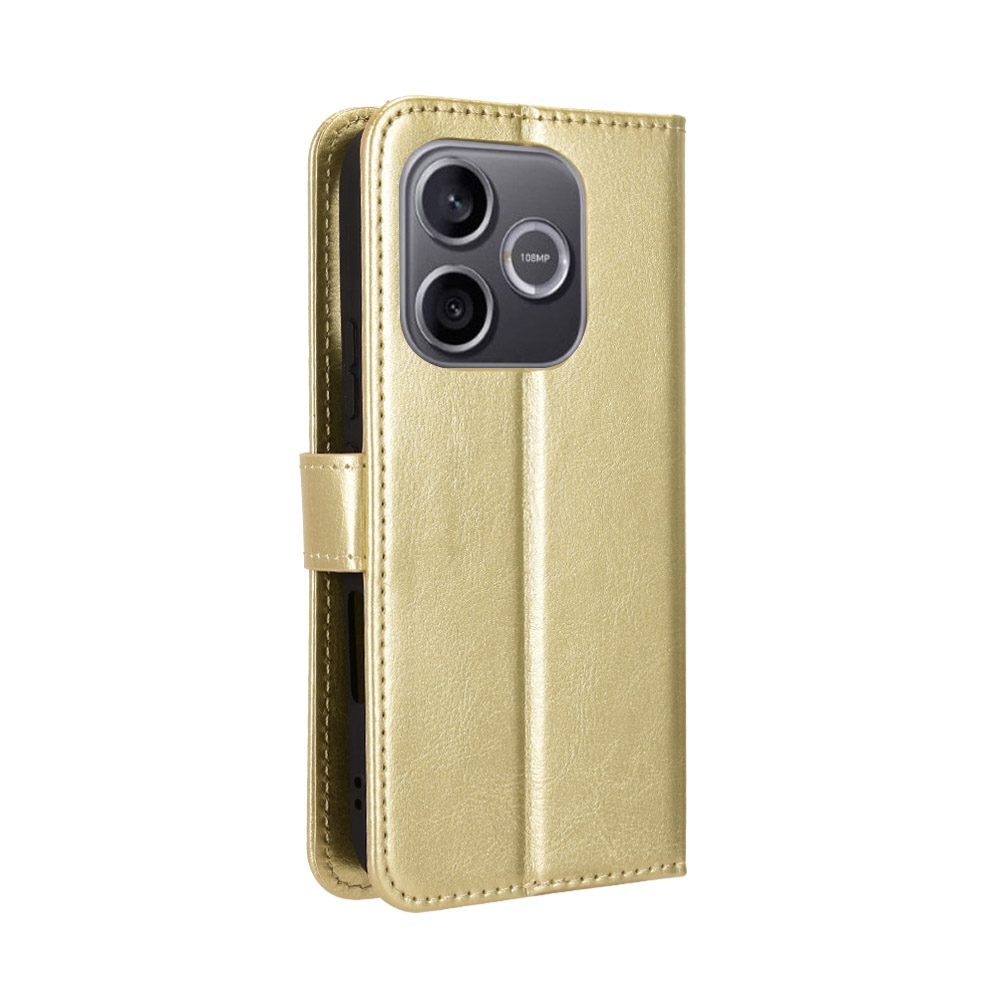 Crazy knížkové pouzdro na Honor 600 Lite 5G - zlaté