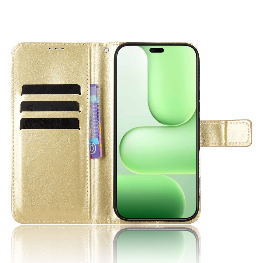 Crazy knížkové pouzdro na Honor 600 Lite 5G - zlaté