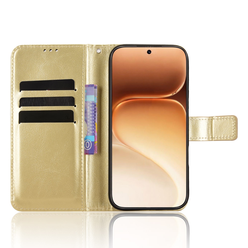 Crazy knížkové pouzdro na Honor 600 Pro 5G/Honor 600 5G - zlaté