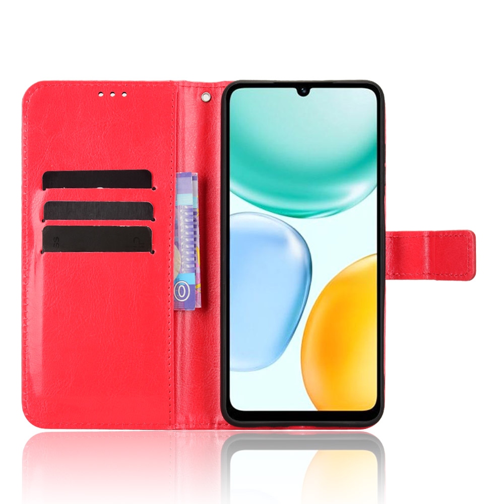 Crazy knížkové pouzdro na Honor X5c Plus - červené