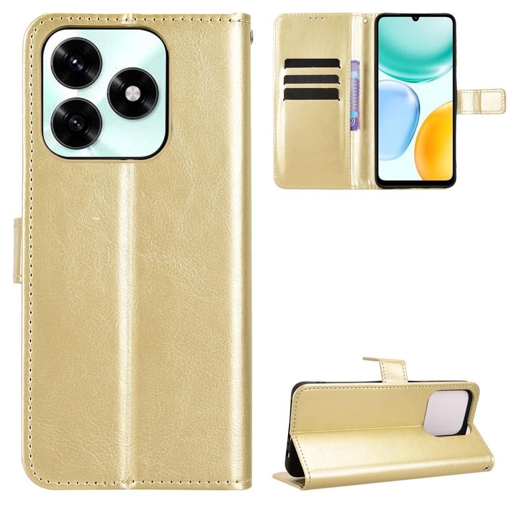 Crazy knížkové pouzdro na Honor X5c Plus - zlaté