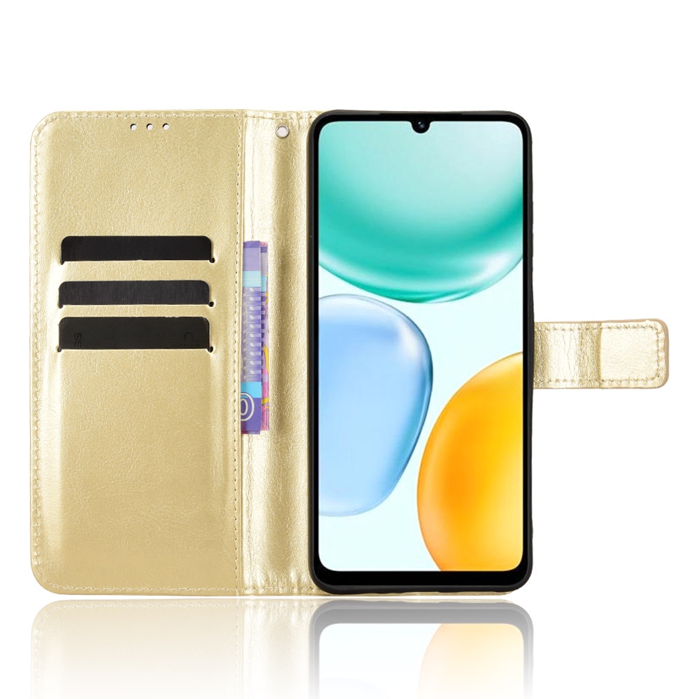 Crazy knížkové pouzdro na Honor X5c Plus - zlaté