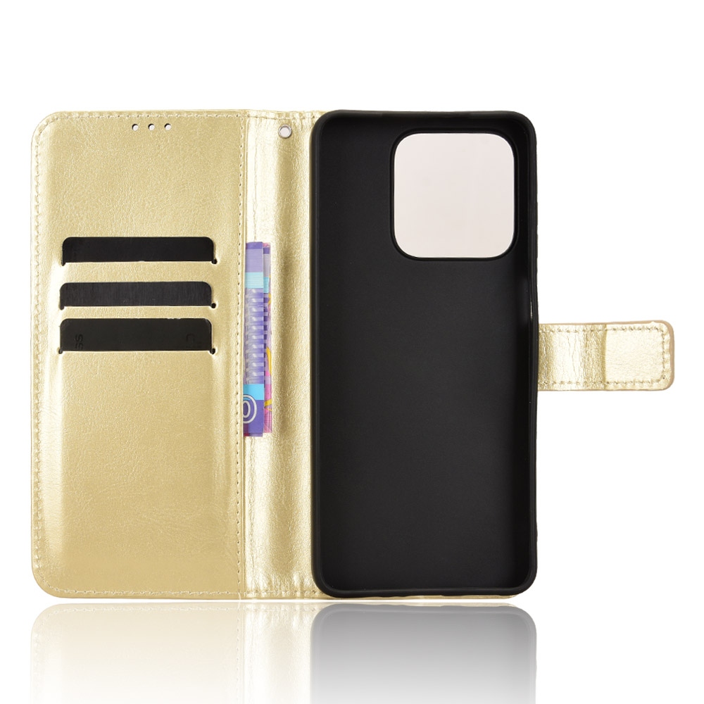 Crazy knížkové pouzdro na Honor X5c Plus - zlaté