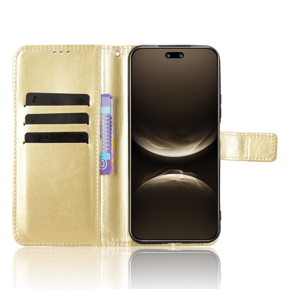 Crazy knížkové pouzdro na Huawei Nova 14 Pro 5G - zlaté