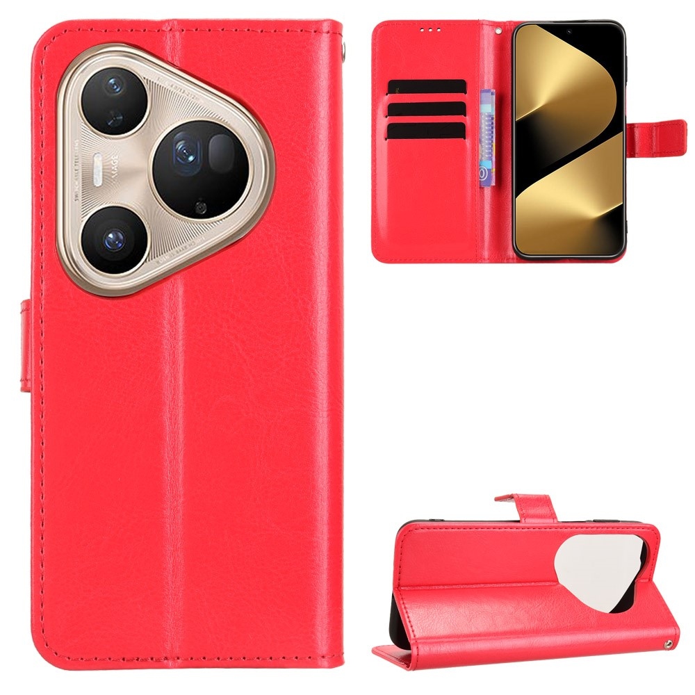 Crazy knížkové pouzdro na Huawei Pura 80 Ultra - červené