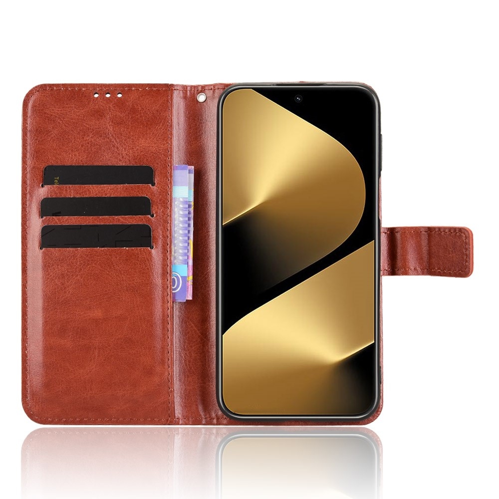 Crazy knížkové pouzdro na Huawei Pura 80 Ultra - hnědé