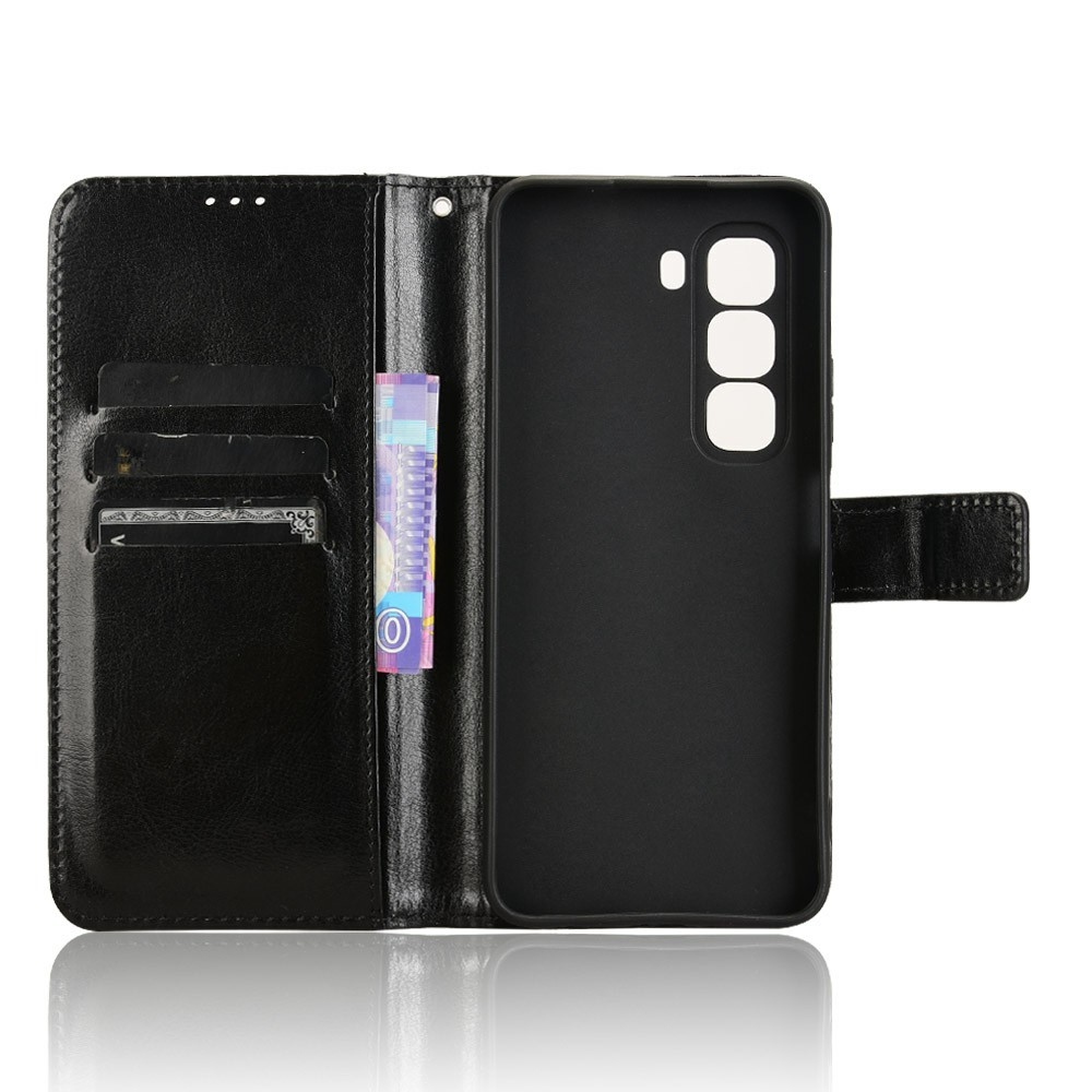Crazy knížkové pouzdro na Infinix Hot 50 Pro - černé