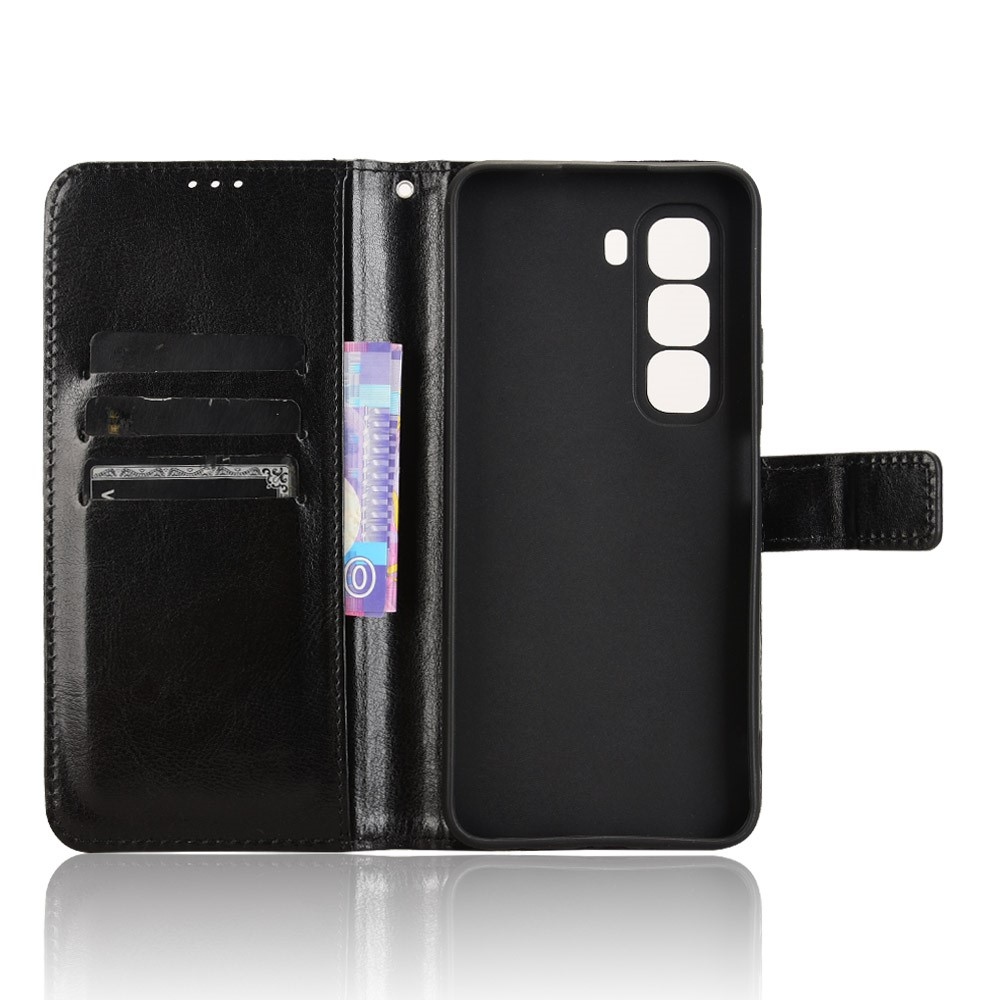 Crazy knížkové pouzdro na Infinix Hot 50 Pro+ - černé
