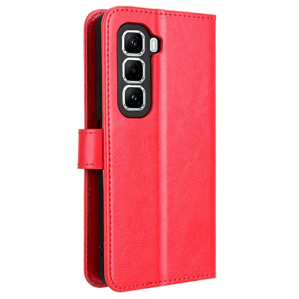 Crazy knížkové pouzdro na Infinix Hot 50 Pro - červené
