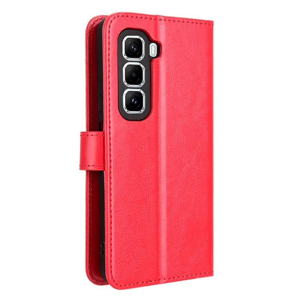 Crazy knížkové pouzdro na Infinix Hot 50 Pro+ - červené