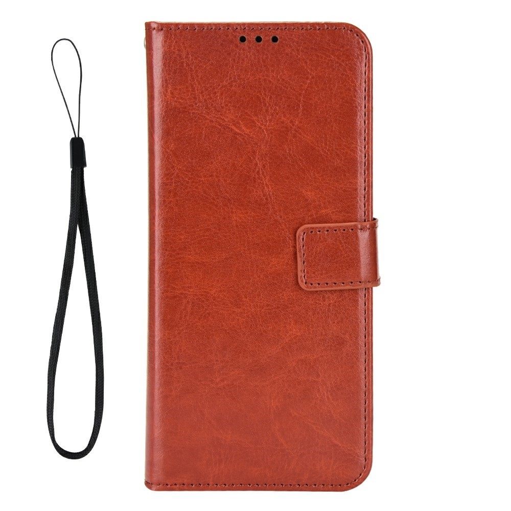 Crazy knížkové pouzdro na Infinix Hot 50 Pro - hnědé