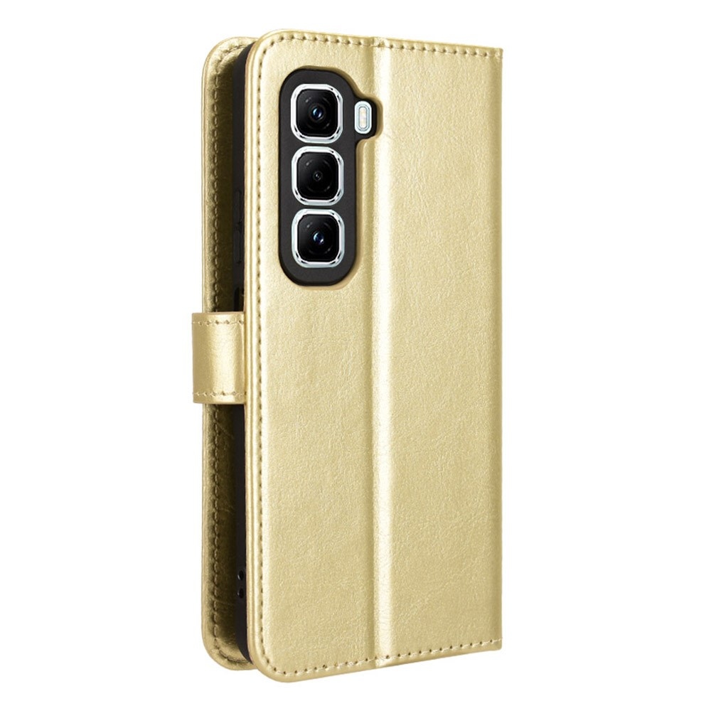 Crazy knížkové pouzdro na Infinix Hot 50 Pro+ - zlaté
