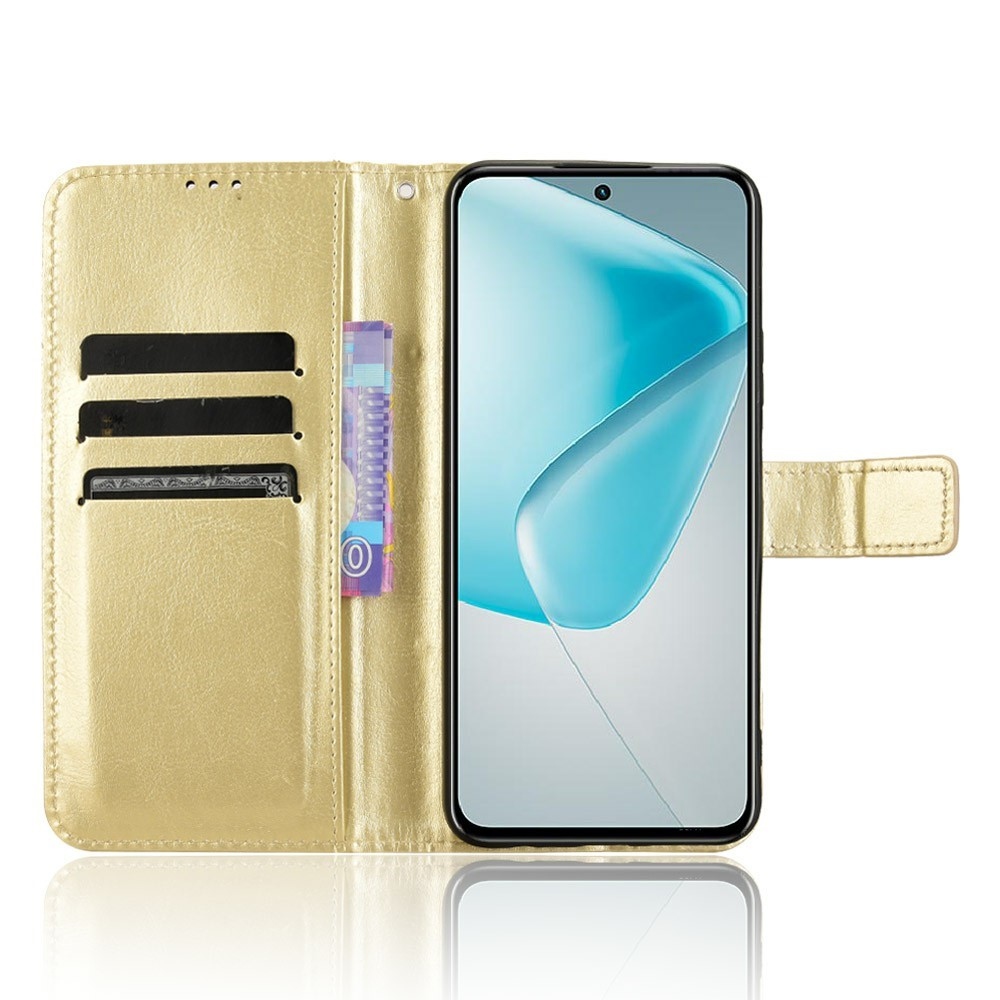 Crazy knížkové pouzdro na Infinix Hot 50 Pro - zlaté