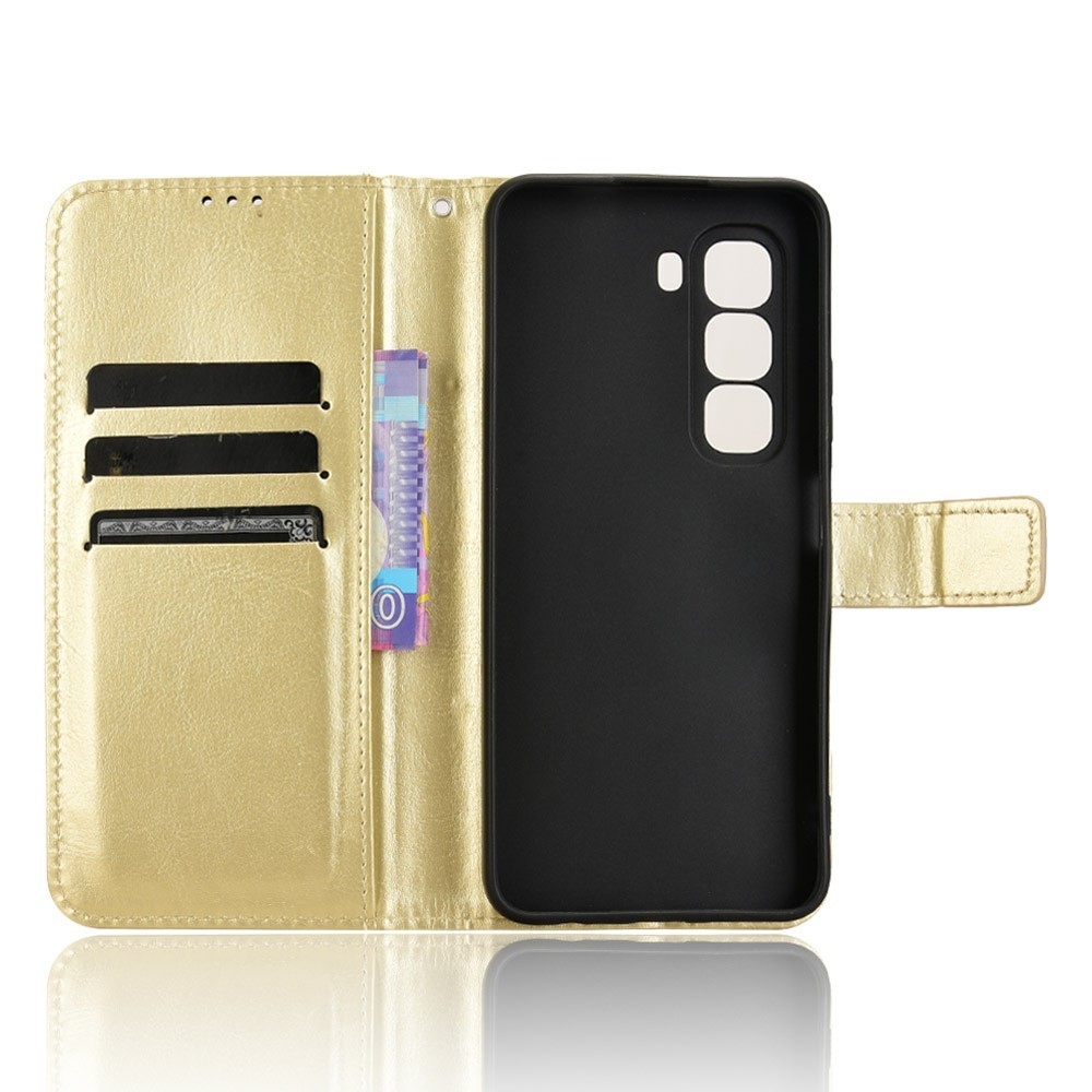 Crazy knížkové pouzdro na Infinix Hot 50 Pro - zlaté