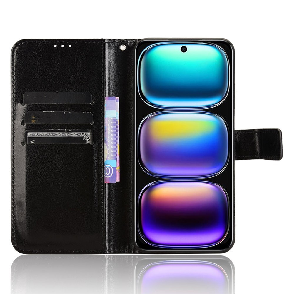 Crazy knížkové pouzdro na Infinix Hot 50i/Smart 9 - černé