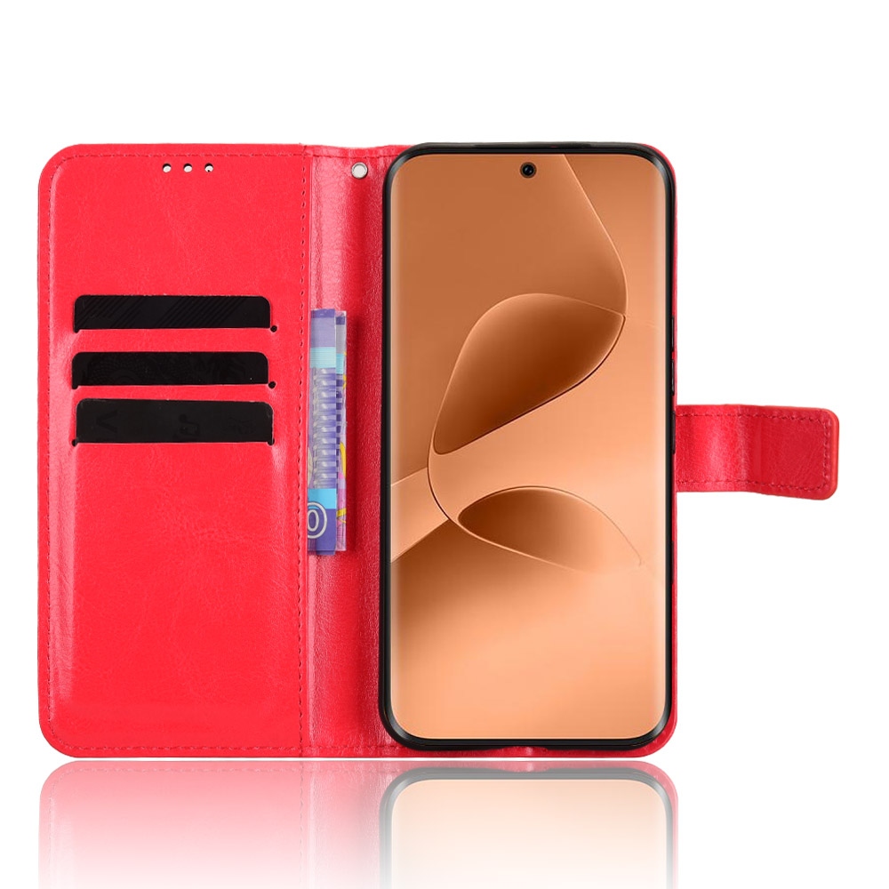 Crazy knížkové pouzdro na Infinix Note Edge 5G - červené