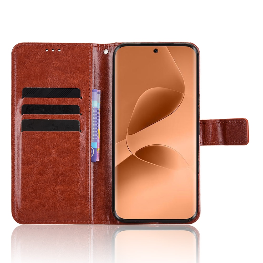 Crazy knížkové pouzdro na Infinix Note Edge 5G - hnědé