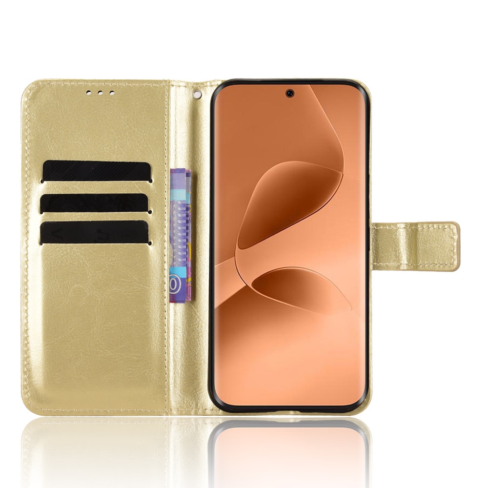 Crazy knížkové pouzdro na Infinix Note Edge 5G - zlaté