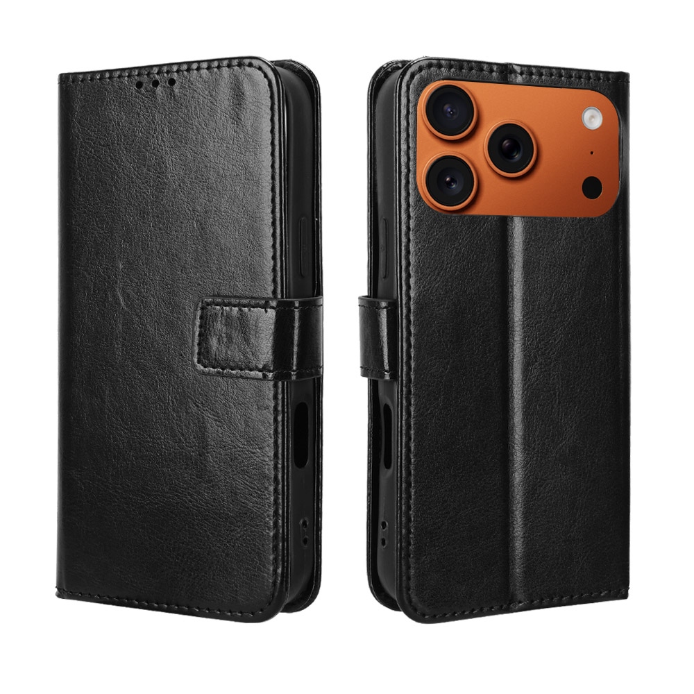 Crazy knížkové pouzdro na iPhone 18 Pro Max/17 Pro Max - černé