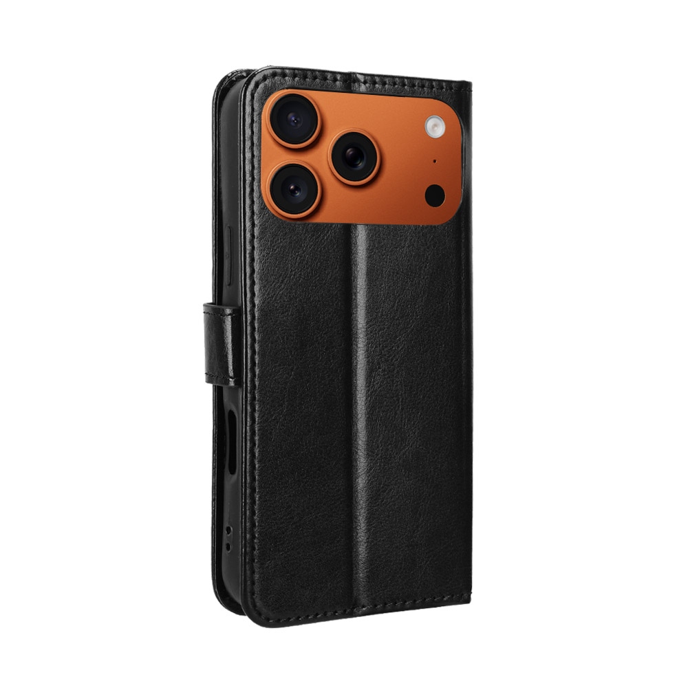 Crazy knížkové pouzdro na iPhone 18 Pro Max/17 Pro Max - černé