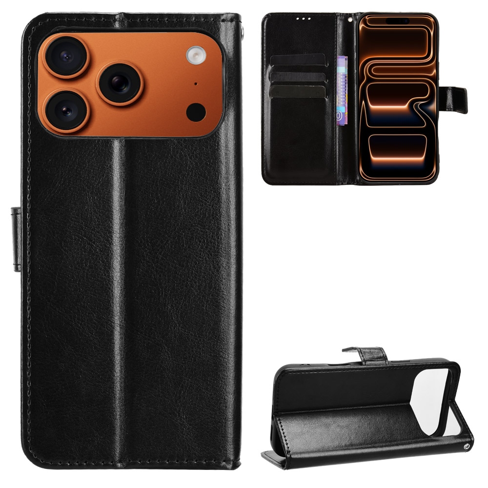 Crazy knížkové pouzdro na iPhone 18 Pro Max/17 Pro Max - černé