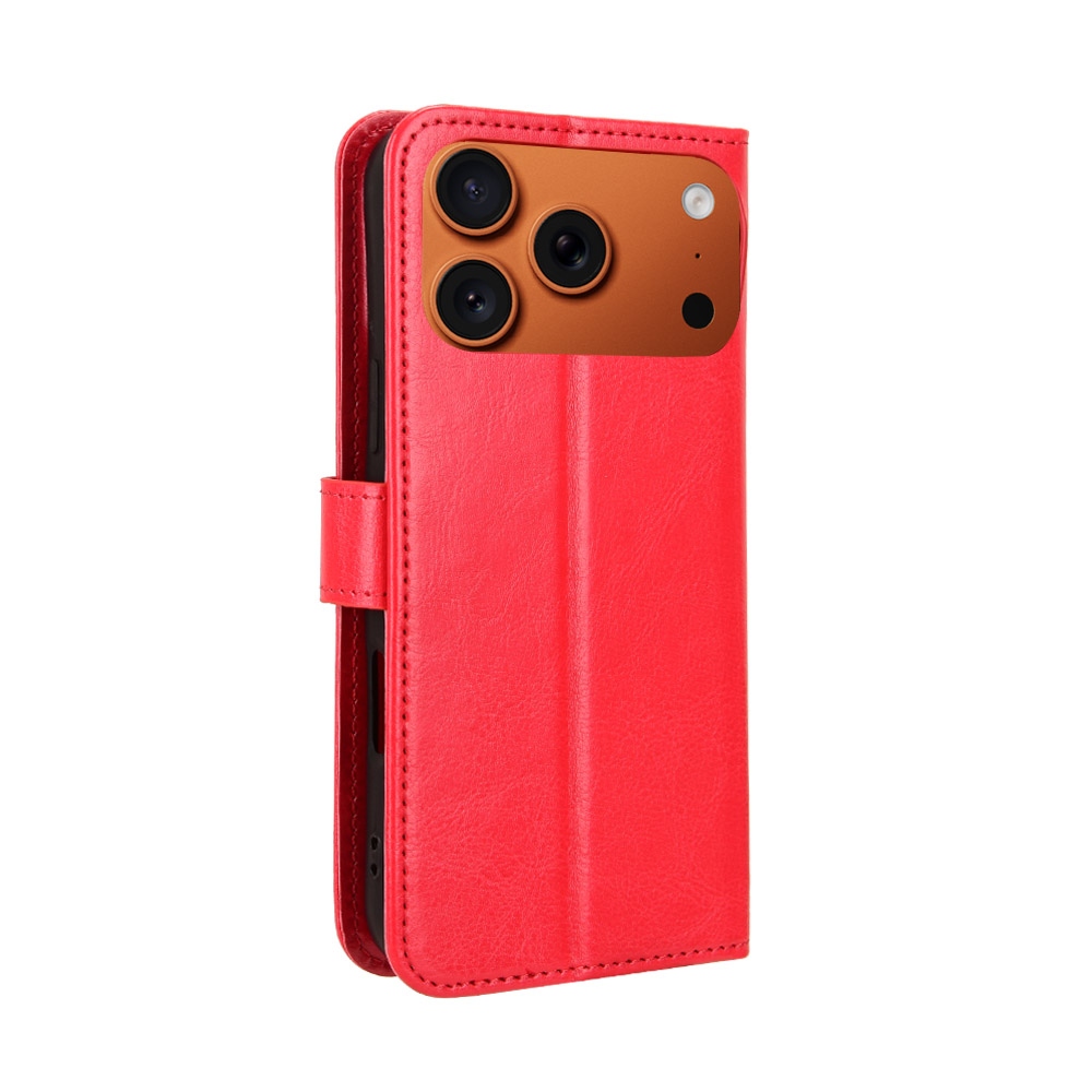 Crazy knížkové pouzdro na iPhone 18 Pro Max/17 Pro Max - červené