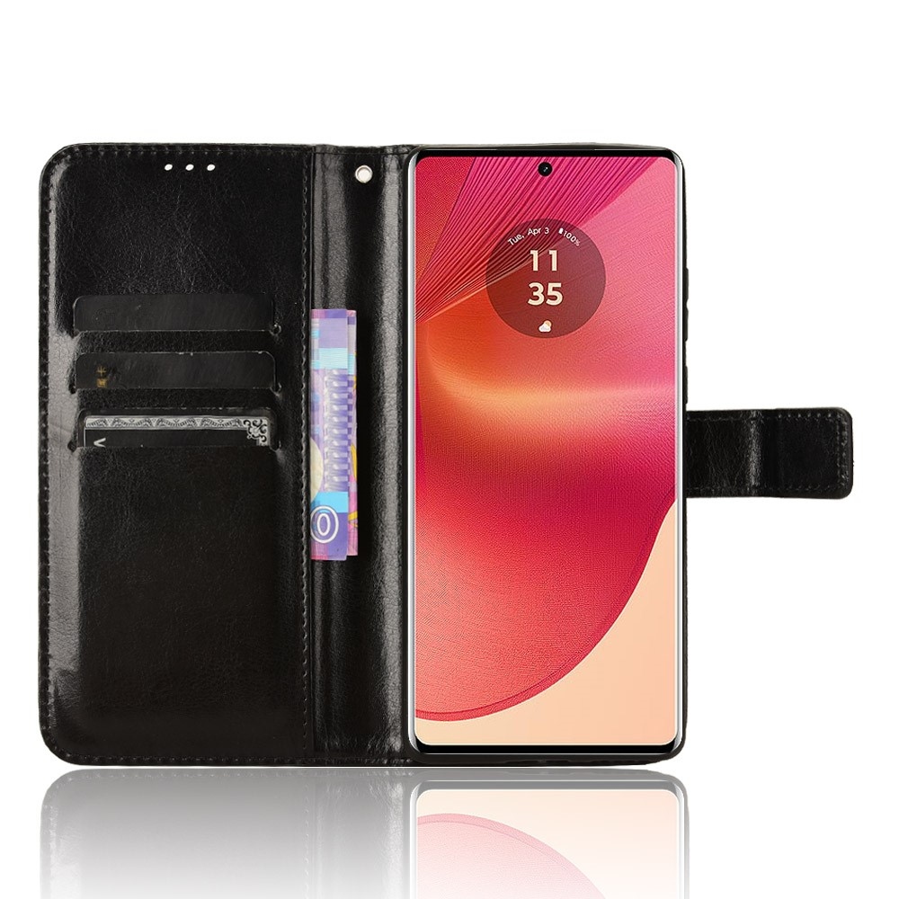 Crazy knížkové pouzdro na Motorola Edge 50 Fusion 5G - černé