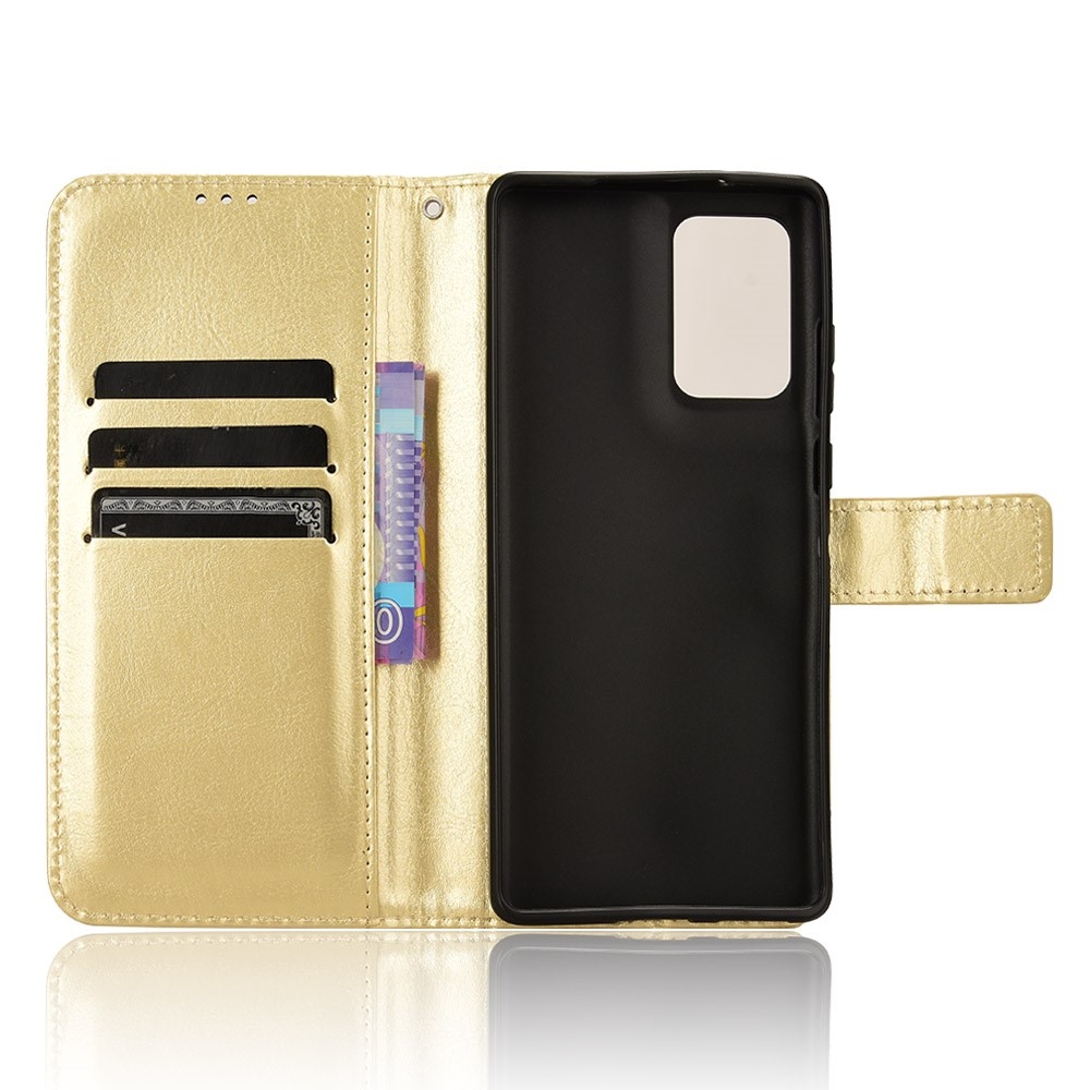 Crazy knížkové pouzdro na Motorola Edge 50 Fusion 5G - zlaté