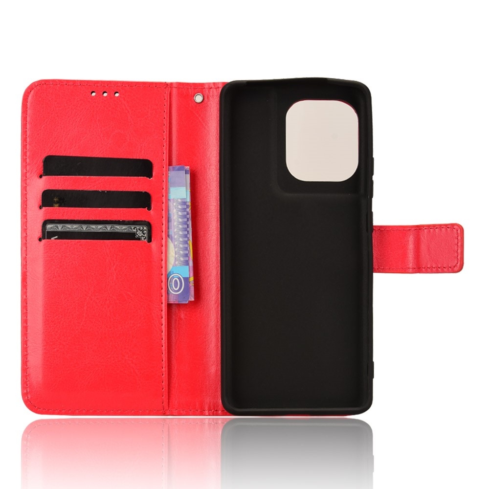 Crazy knížkové pouzdro na Motorola Edge 50 Pro 5G - červené