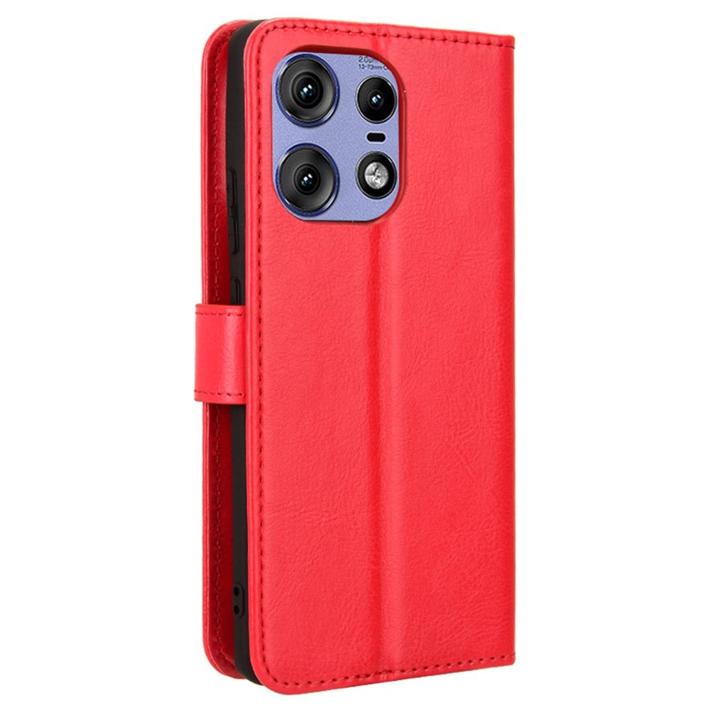 Crazy knížkové pouzdro na Motorola Edge 50 Pro 5G - červené