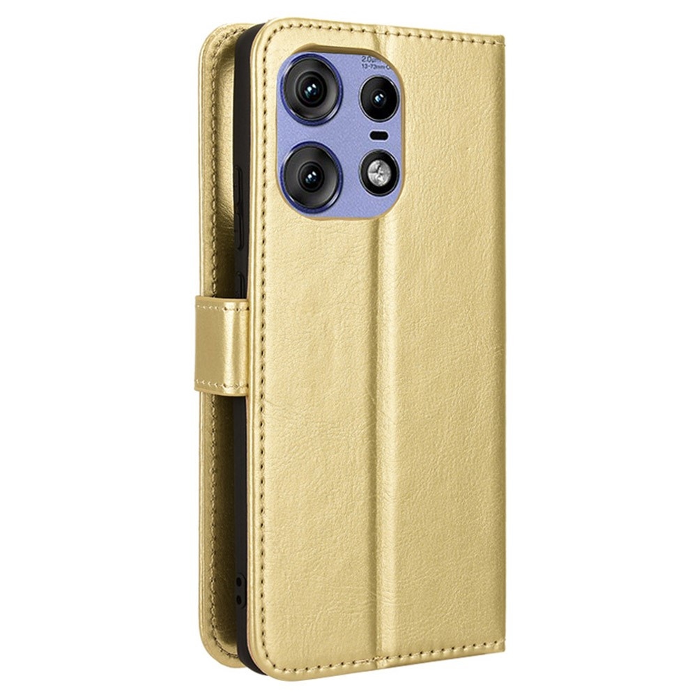 Crazy knížkové pouzdro na Motorola Edge 50 Pro 5G - zlaté