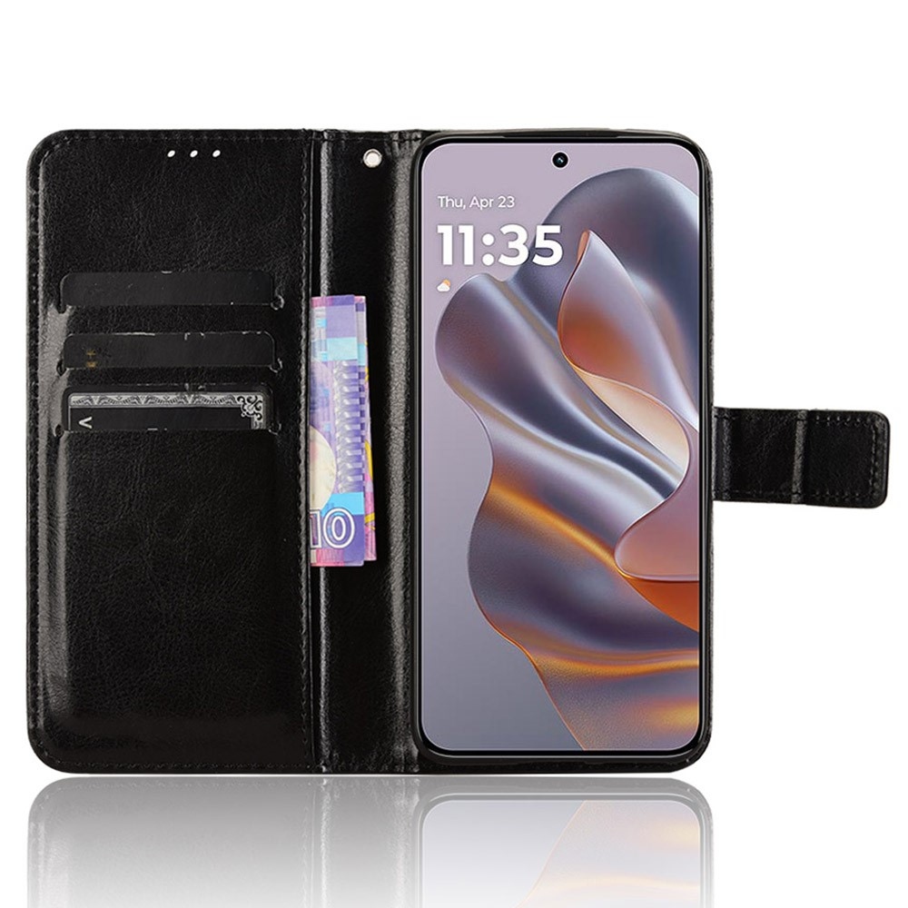 Crazy knížkové pouzdro na Motorola Edge 60 Neo 5G/50 Neo 5G - černé