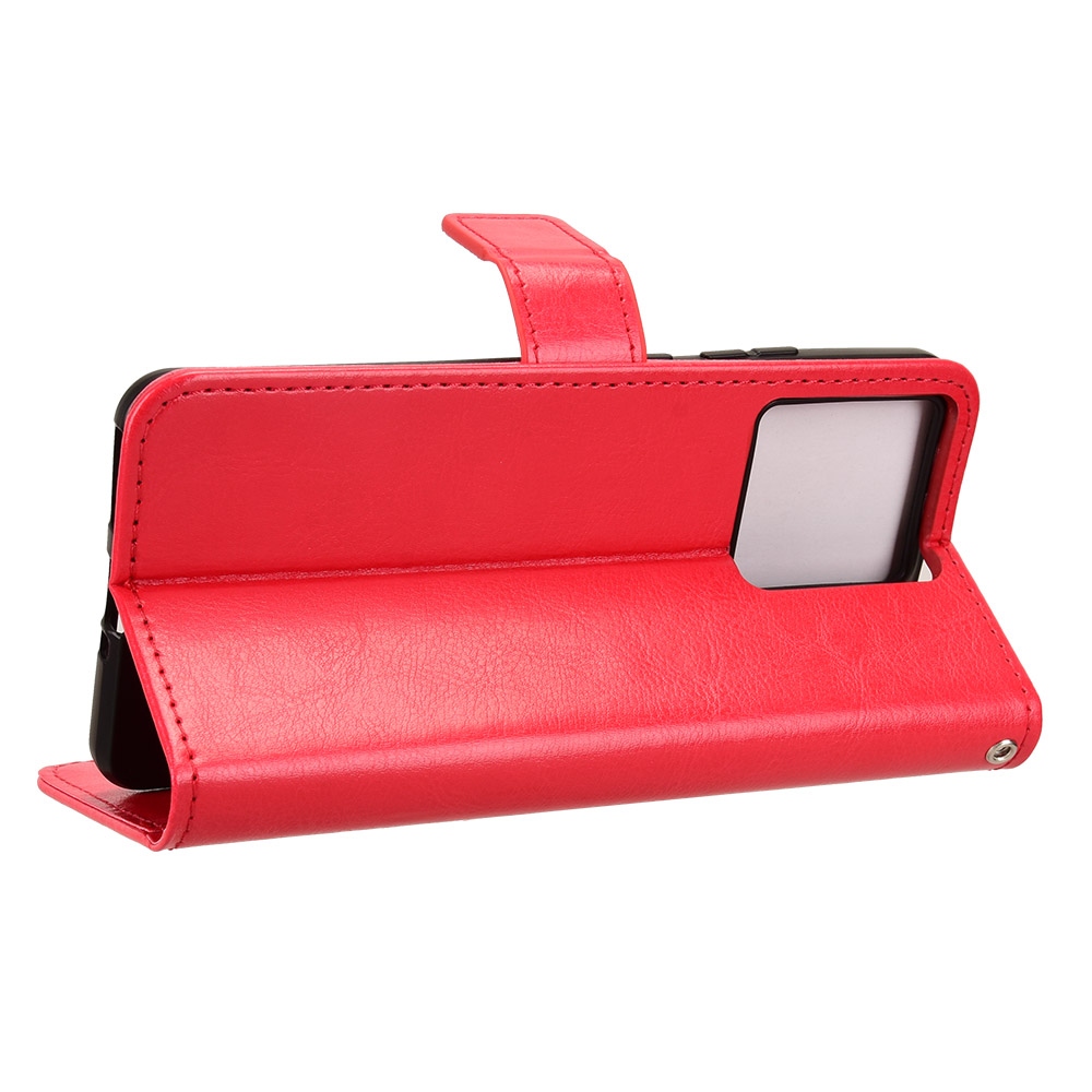 Crazy knížkové pouzdro na Motorola Edge 70 5G - červené